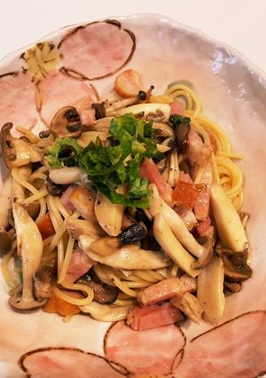 ベーコンときのこ和風パスタ-レシピのメイン写真