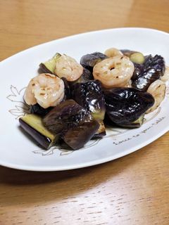 なすとえびのさっぱり炒め-レシピのメイン写真