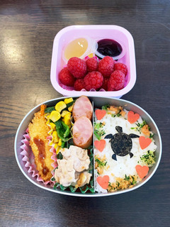 かめさん弁当☆幼稚園保温庫用☆年少-レシピのメイン写真