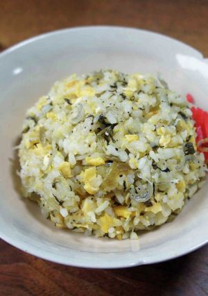 高菜とじゃこと卵のチャーハン-レシピのメイン写真