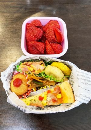 ピザ弁当☆幼稚園保温庫用☆年少　3歳-レシピのメイン写真