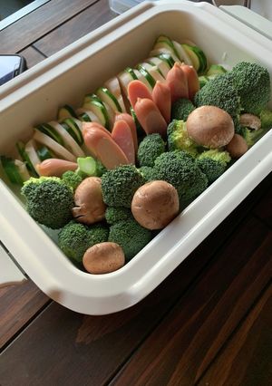 ホットプレートで蒸し野菜-レシピのメイン写真