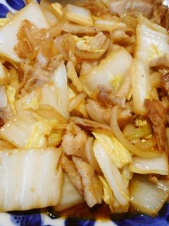 240210豚バラと白菜のキムチ炒め-レシピのメイン写真