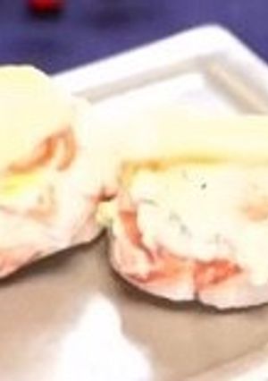 濱家さん日本酒あうおつまみホタテバーガー-レシピのメイン写真