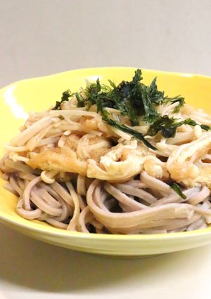 美味★油揚げエノキタケのあんかけ節分そば-レシピのメイン写真