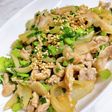 豚肉と大根葉のスタミナ炒め