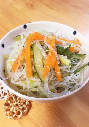 給食の「春雨の酢の物」♡さっぱりツルッと-レシピのメイン写真
