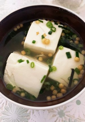 お茶漬けの素でお茶漬け豆腐-レシピのメイン写真