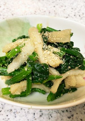 簡単♡切干大根とほうれん草のごまあえ-レシピのメイン写真