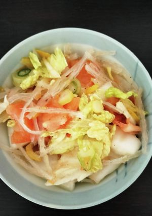 糸寒天の生野菜サラダ-レシピのメイン写真