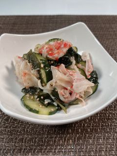 甘酒で腸活!きゅうりとカニカマの酢の物-レシピのメイン写真