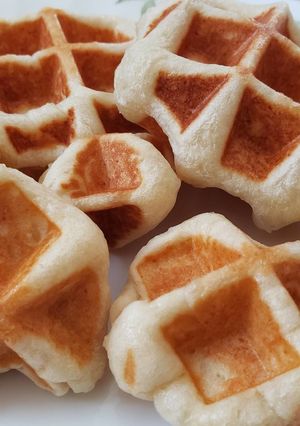 こぼれ梅（味醂粕）入りベルギーワッフル-レシピのメイン写真