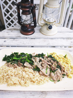豚肉ほうれん草たまごのワンプレート-レシピのメイン写真