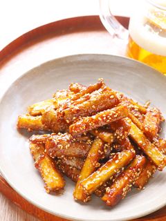 ごぼう1本でやみつき☆ヤンニョムごぼう-レシピのメイン写真
