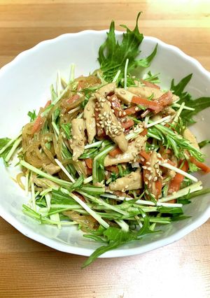 水菜と鶏胸のごちそう春雨サラダ-レシピのメイン写真