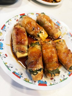 豆腐の大葉豚肉巻き(記録用)-レシピのメイン写真