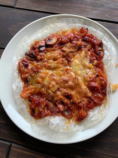 ライスペーパーピザ-レシピのメイン写真