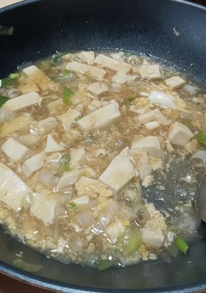 豆腐とネギと卵あんかけ-レシピのメイン写真