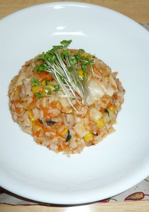 ぽかぽか☆キムチチャーハン-レシピのメイン写真