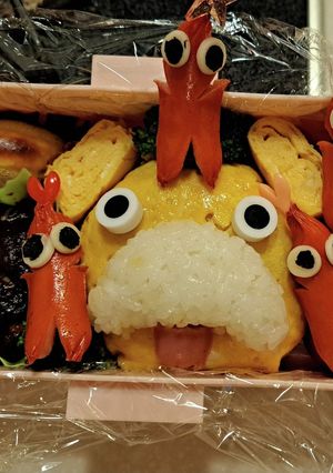 オッチンと赤ピクミン弁当-レシピのメイン写真