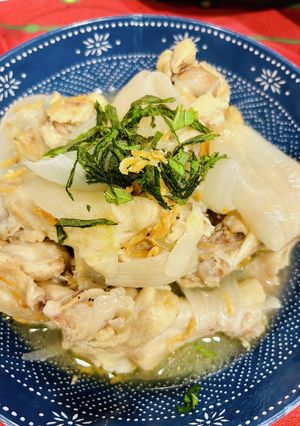 さっぱり旨味！鶏手羽と桜海老の煮込み-レシピのメイン写真