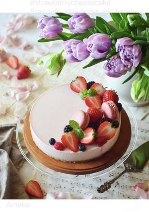 苺のレアチーズケーキ-レシピのメイン写真