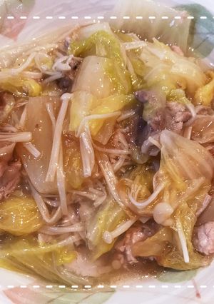 鶏がらで簡単！白菜と豚肉のとろとろ煮-レシピのメイン写真