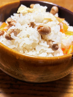 節分に余った福豆の炊き込みご飯♡-レシピのメイン写真
