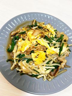 豚ニラもやしの玉子炒め-レシピのメイン写真