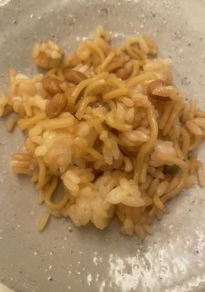 簡単　納豆そば飯-レシピのメイン写真