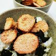 口の中は「焼き明太子おにぎり」丼