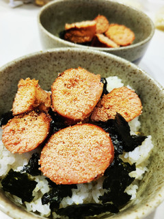 口の中は「焼き明太子おにぎり」丼-レシピのメイン写真