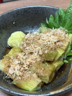 焦がし茄子の生姜醤油仕立て-レシピのメイン写真