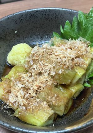 焦がし茄子の生姜醤油仕立て-レシピのメイン写真