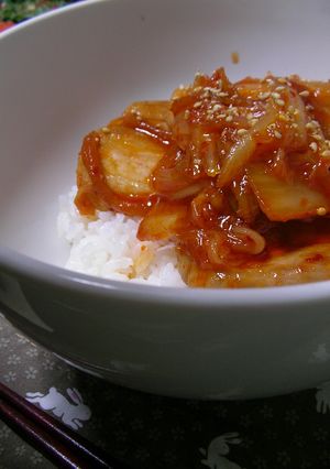 【男の料理】オレの豚キムチ丼-レシピのメイン写真