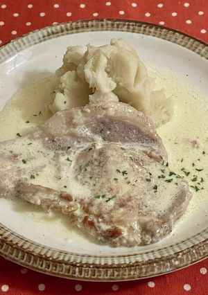 豚肉のクリーム煮マッシュポテト添え-レシピのメイン写真