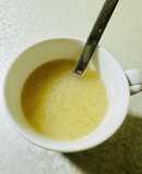 風邪よけに！　レンジで超簡単　酒粕柚子茶