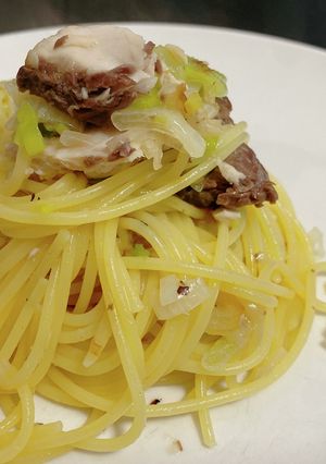 【旨み爆発】寒ブリとネギのパスタ-レシピのメイン写真
