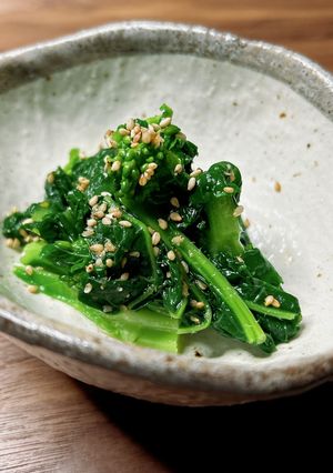 かんたんおいしい!菜の花ナムル-レシピのメイン写真