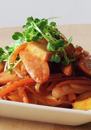 旨辛厚揚げ野菜★簡単夕食★あと1品★時短-レシピのメイン写真
