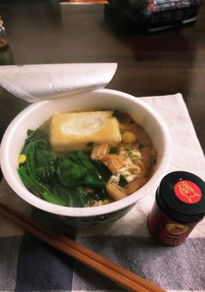 禁断の力うどん☆カップ麺で簡単に-レシピのメイン写真