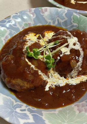 煮込みハンバーグのソース-レシピのメイン写真