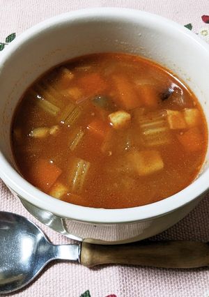 山手産セロリとケチャップのミネストローネ-レシピのメイン写真