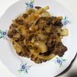 牛肉と玉ねぎの焼き肉風炒め