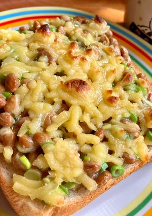 納豆チーズトースト-レシピのメイン写真