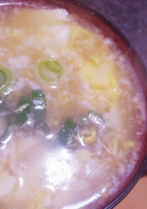 うつ病の食事療法：豆腐の卵スープ-レシピのメイン写真