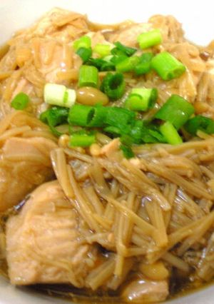 鶏肉とエノキの煮物-レシピのメイン写真