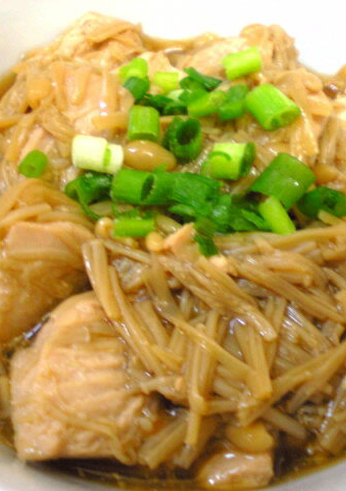 鶏肉とエノキの煮物-レシピのメイン写真
