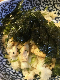 鶏肉と長ネギの海苔かけチャーハン-レシピのメイン写真