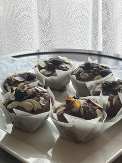 ブルーベリー柿チョコマフィン♡-レシピのメイン写真